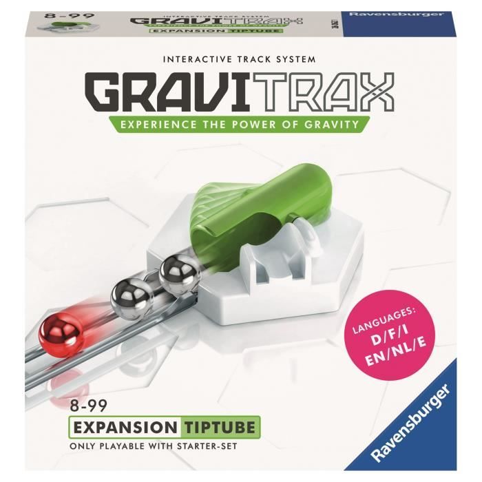 GraviTrax Bloc d'action TipTube - Jeu de construction STEM - Circuit de billes créatif - Ravensburger- dès 8 ans