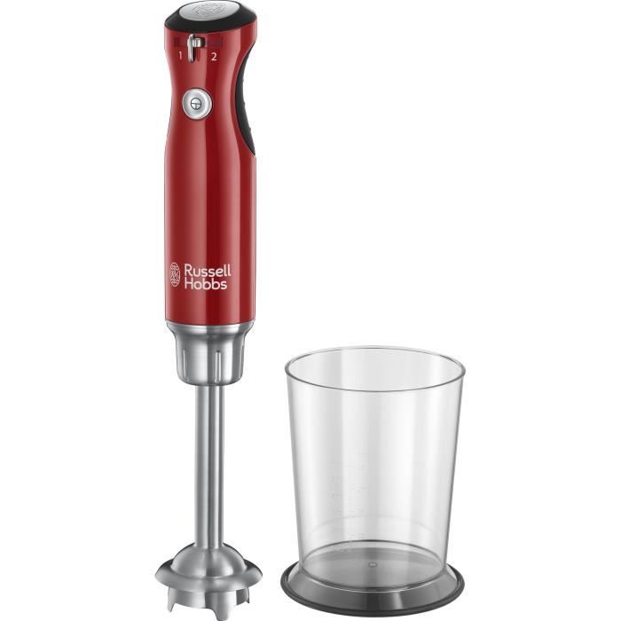 RUSSELL HOBBS 25230-56 - Mixeur plongeant Rétro - 700 W - Rouge