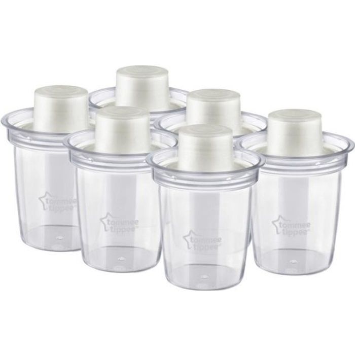 TOMMEE TIPEE Pots de Lait en poudre X6