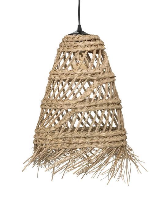 Lampe suspendue Suspension luminaire en roseau coloris naturel - diamètre 28 x Hauteur 48 cm Lampe suspendue Suspension luminaire en roseau coloris naturel - diamètre 28 x Hauteur 48 cm