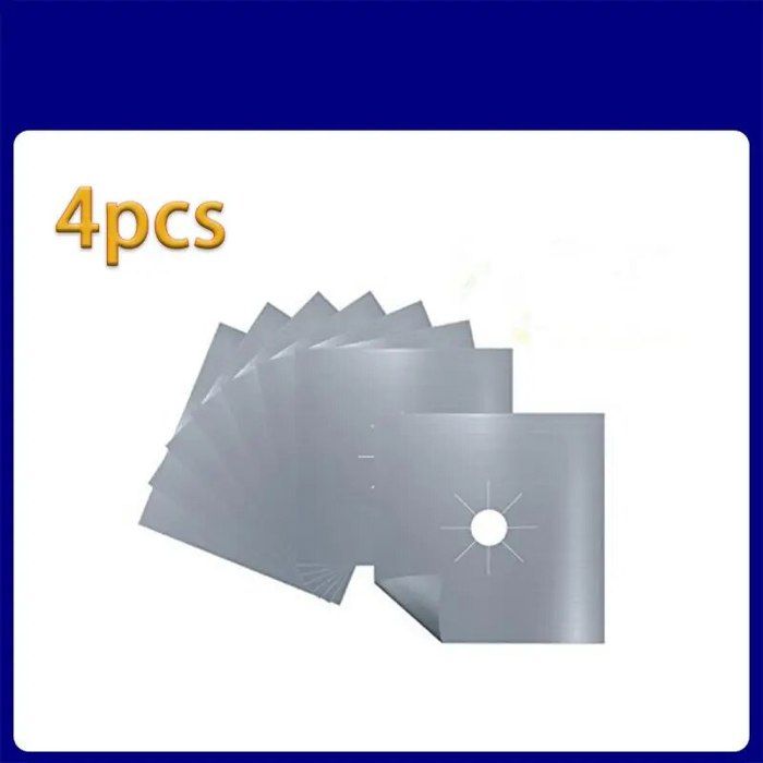 4 Plaques De Cuisson Inoxydable - Couvercles Protège Cuisinière Universels 21cm Et 17cm
