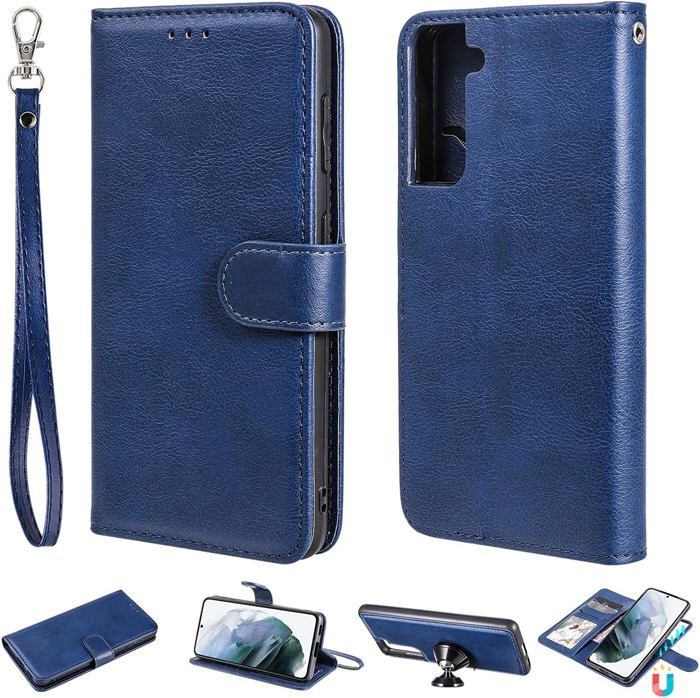 Étui Portefeuille Motorola Edge 50 Fusion - Coque Cuir Bleu Motif 3D Avec Fermeture Magnétique Et Cordon