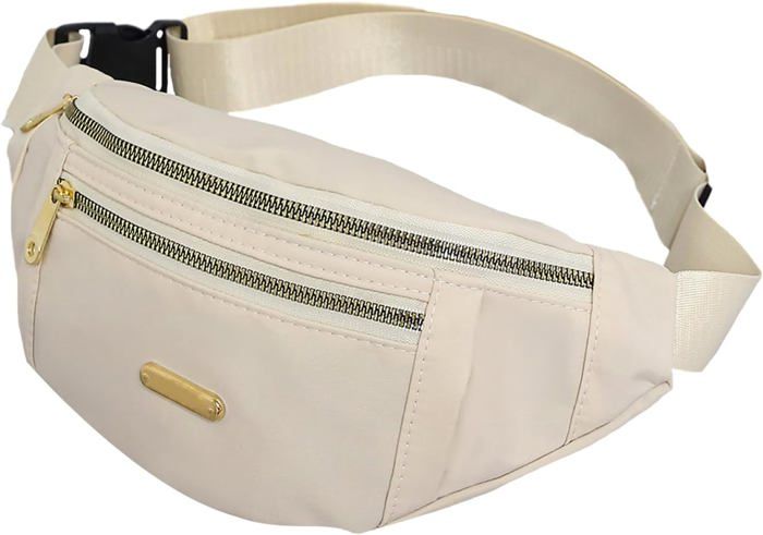 Sac Banane De Sport Avec Prise Pour Écouteurs - Ceinture Réglable, Tissu Polyester, Motif Tête De Mort, Pour Homme Et Femme