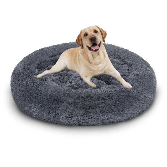 Riossad Lit pour chien Panier pour chien Couchage pour chien Coussin pour chien Lit pour chat 60cm Gris foncé