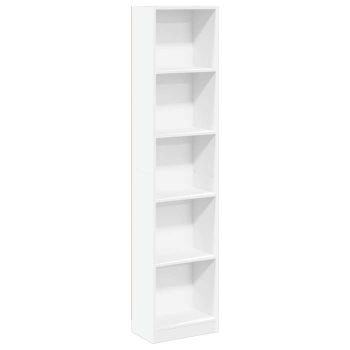 Étagère de rangement Bibliothèque blanc 40x24x176 cm bois dingénierie CHY40333337