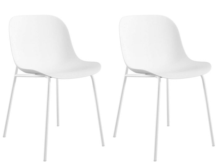 Ocean Chaise 2 Pack en plastique blanc Ocean Chaise 2 Pack en plastique blanc