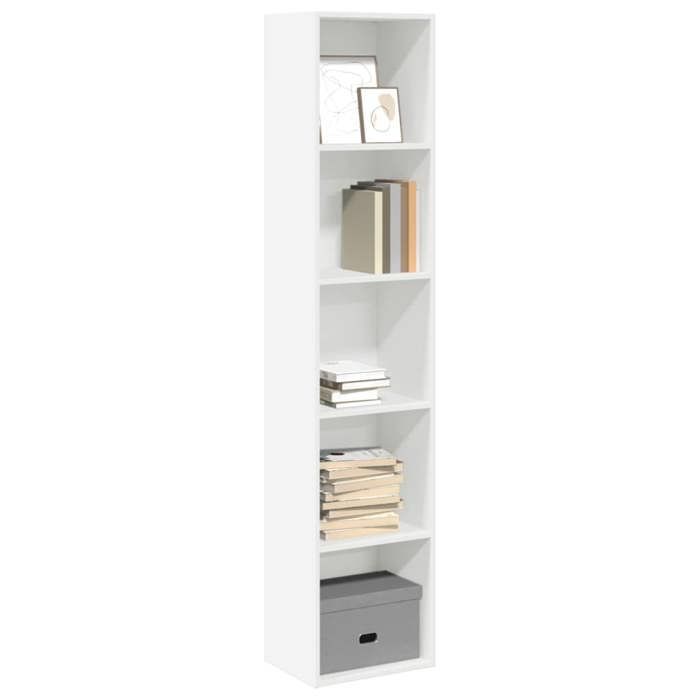 vidaXL Bibliothèque blanc 40x30x189 cm bois dingénierie 857885