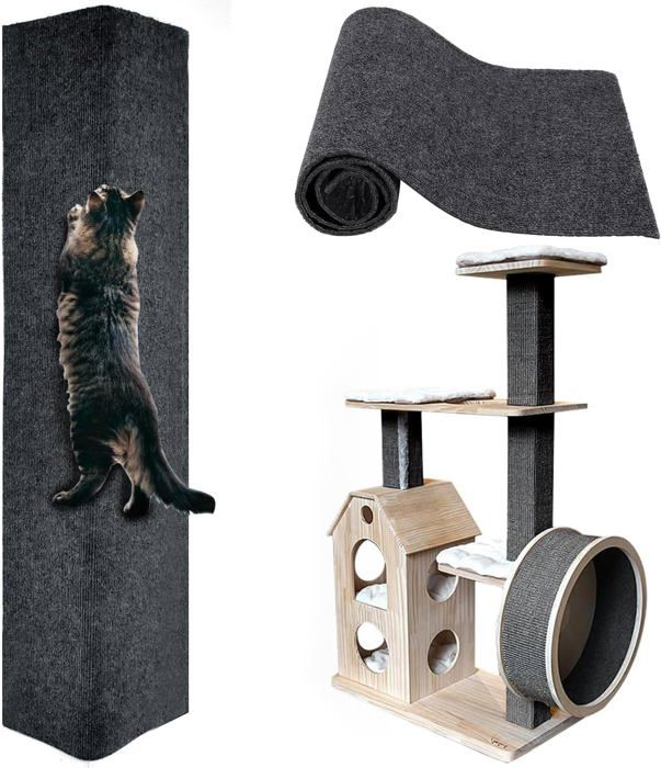 Comparer les prix de Tapis Griffoir Chat Canapé,Protection Canape Chat Anti Griffe,Anti Griffe Chat Canapé,Tapis Griffoirs pour Chats Auto-100x40 cm