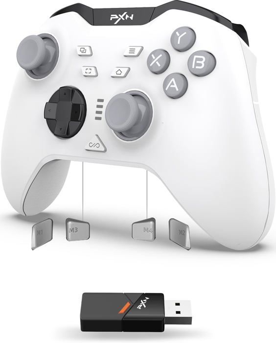 P5 Manette De Jeu Sans Fil 2025–1000Hz Joystick & Gâchette À Effet Hall 4 Boutons Macro 3 Modes 2.4GBtSw Turbo App 1000Mah - vue 2