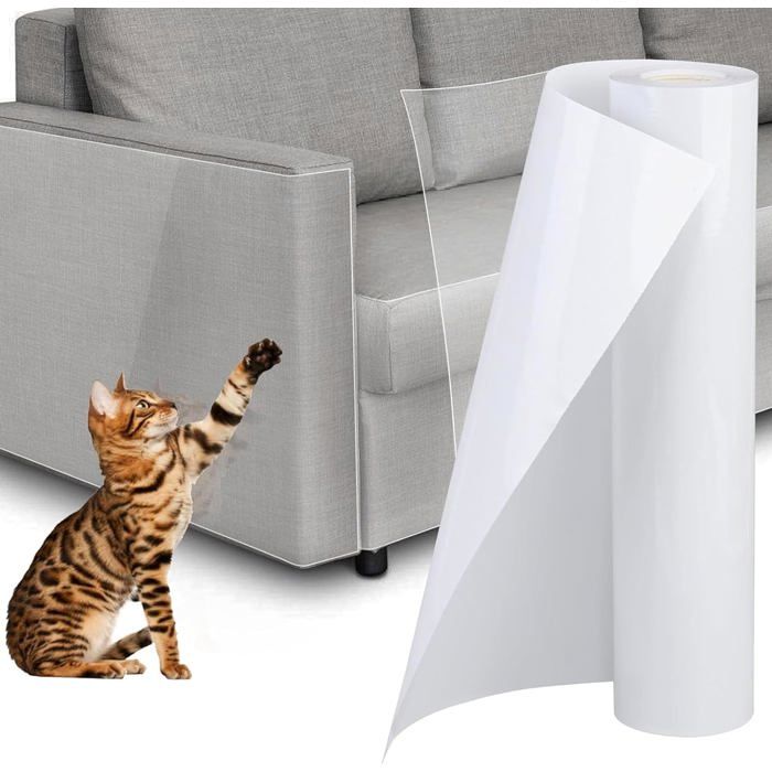 Comparer les prix de Protection Canape Chat Anti Griffe 30Cm X 5MTapis Griffoir ChatAnti Griffe Sticker Transparent Autocollant De ProtectionPro