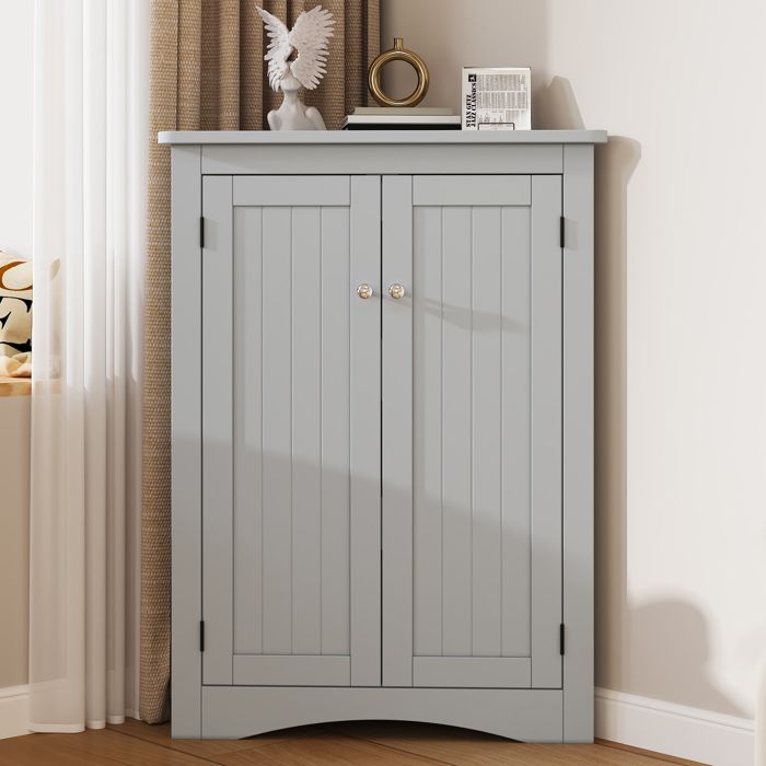 Colonne de salle de bain Armoire 2 portes 3 étagères 61.5x45x90 cm Meuble-lavabo pour salle de bain cuisine et salon Noir