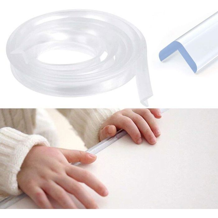 Protection des Bords de Meubles Transparent6M Pré-adhésif Silicone Protection Meuble BébéProtecteur des Bords et Angles de Placa