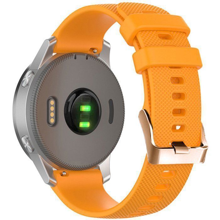 Stravo Bracelet silicone 18 mm Garmin Venu 4/3S/2S Vivoactive 4S Vivomove 3S Forerunner 255S/265S Huawei GT 7/6/5/5 Pro – Orange