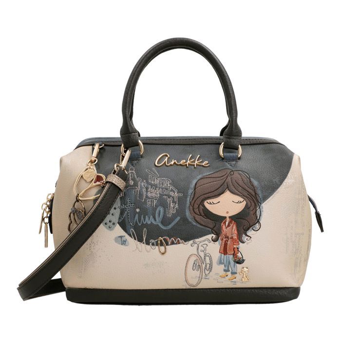 Sac à main - ANEKKE - Tulip Bowling Bag Multicolor 350856 - Multicolore - 30x24x15 cm - 100% polyuréthane