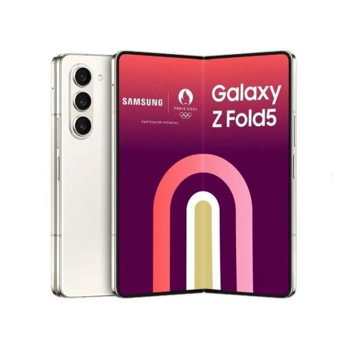 Smartphone Samsung Galaxy Z Fold5 256Go Crème Single SIM - Reconditionné - Excellent état