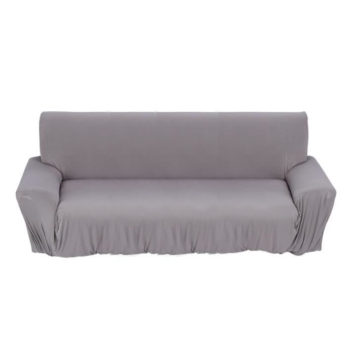 Extensible Housse De Canapé pour 1 2 3 4 Coussin, Lisse Housse Canape pour La Fonction De Salon Couverture De Canapé Tissu en Soie De Lait avec Fond