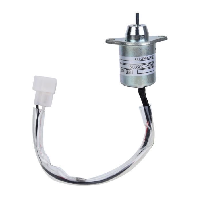 Solenoide Arrêt Carburant Solenoide D'Arrêt Carburant 12V - Pour Moteur Yanmar - Coupure Injection Sécurité Protection Moteur Diesel