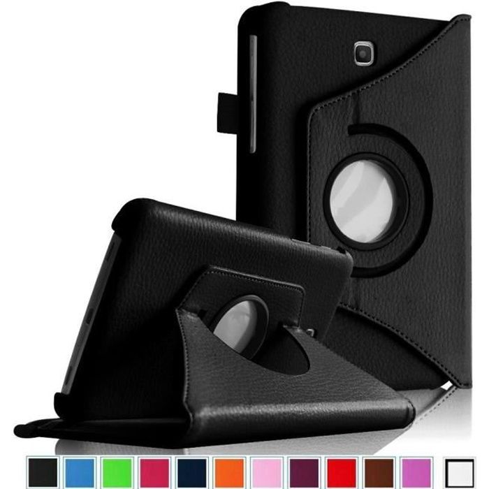 Noir 360 Rotatif Léger Étui Housse de Stand pour Samsung Galaxy Tab A (T550) 9.7 pouces Tablet PC + Stylet