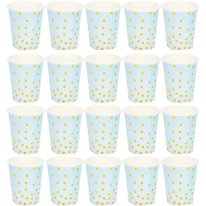 Vaisselle Jetable Anniversaire Fête, 24 Invités Kit 7Inch Vaisselle Jetable Garcon Papier