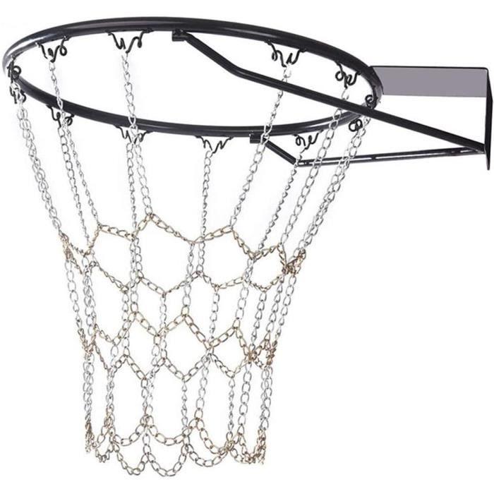 Filet de Basket Ball, Filet de Basket en Métal, BasketBall Filet Remplacement, Standard Durable