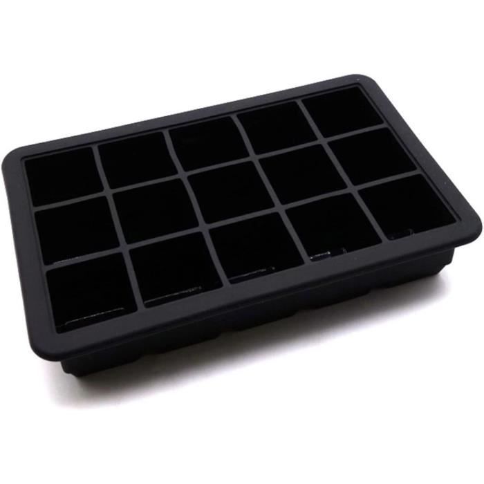 Fdit Moule à Glaçons Bac à Glaçons Boîte De Rangement à 2 Couches En