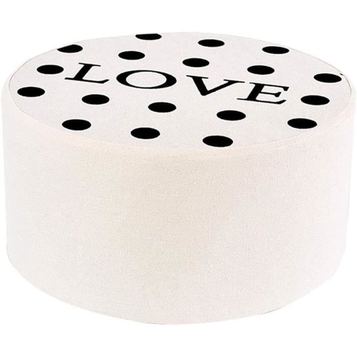 Hearda Housse Pouf Ottoman, Couleur Unie Housse Pouf Repose