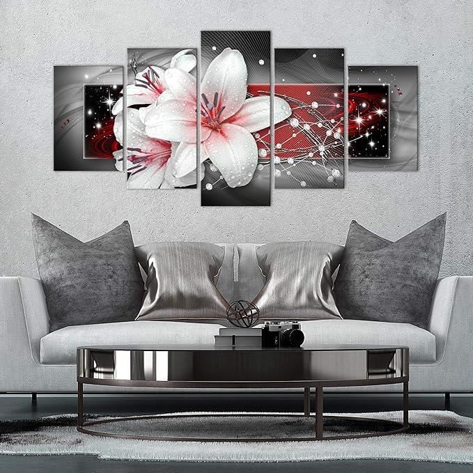 Tableau Toile Impression Fleurs Classique – 100x70cm – Décoration Murale Art Nature