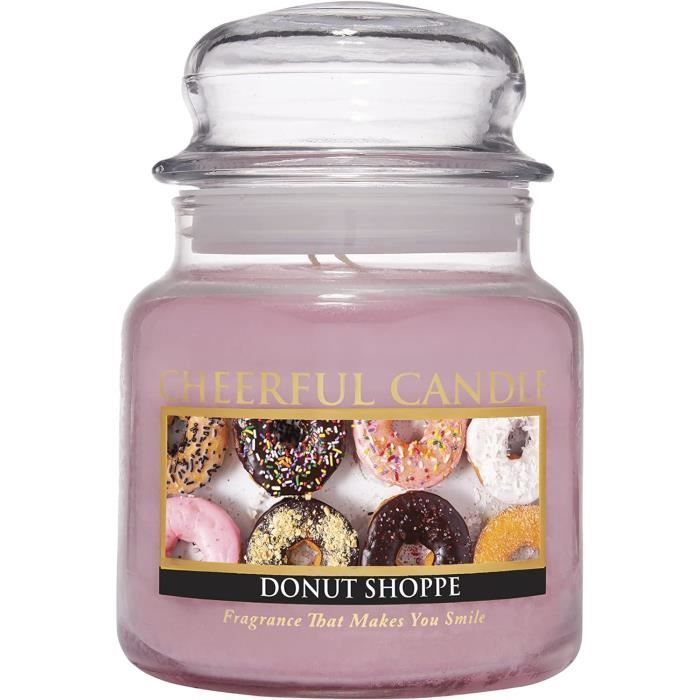 Lot De 2 Bougies Parfumées Noël LINNEA - Senteur Sapin, 12h De Combustion, Avec Pompons Et Couvercle Bois - 1