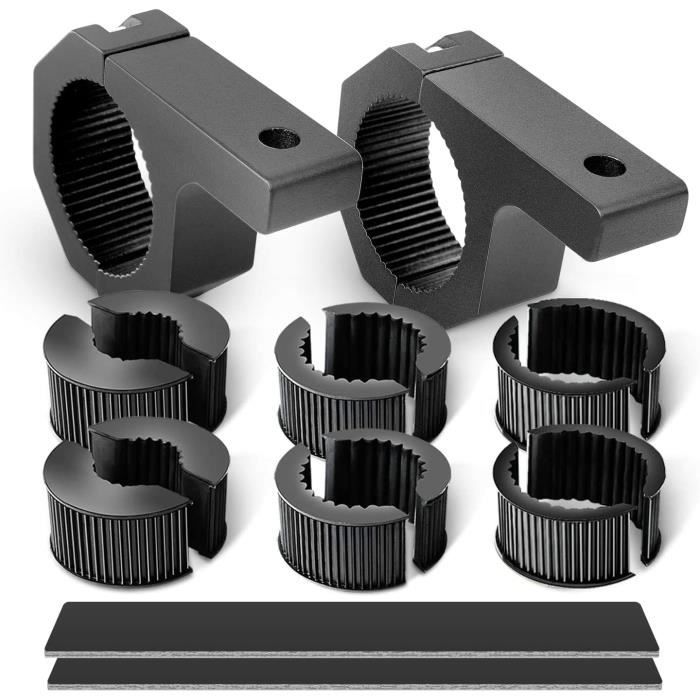 Support De Montage Pour Moto, Asudaro Barre Lumineuse Led 20 Mm-35 Mm Kit Pince Horizontale Colliers Serrage Tube En Acier Inoxydable Motos Atv Dirt Bikes