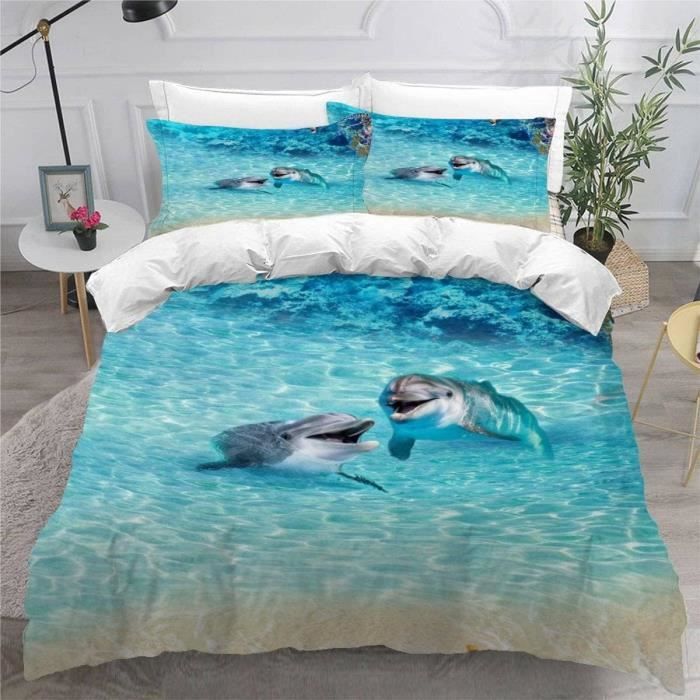 Housse De Couette 140x200 Tennis Parure De Lit Imprimée 3D Avec 2 Taies