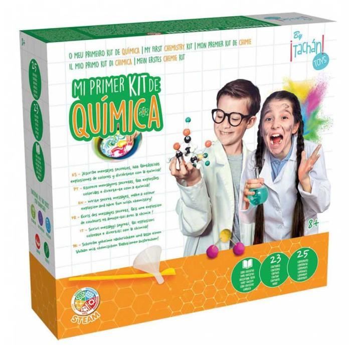 Jeu scientifique - TACHAN - SCIE Set CHIMIQUE - Multicolore - 25 expériences - Dès 8 ans