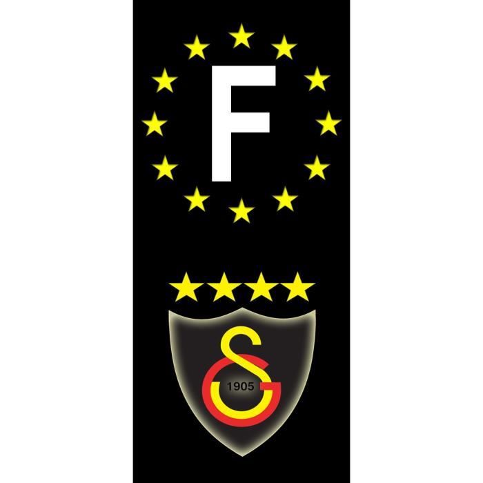 Stickers Plaque d/'immatriculation /"Galatasaray/" Auto-moto Fond Noir