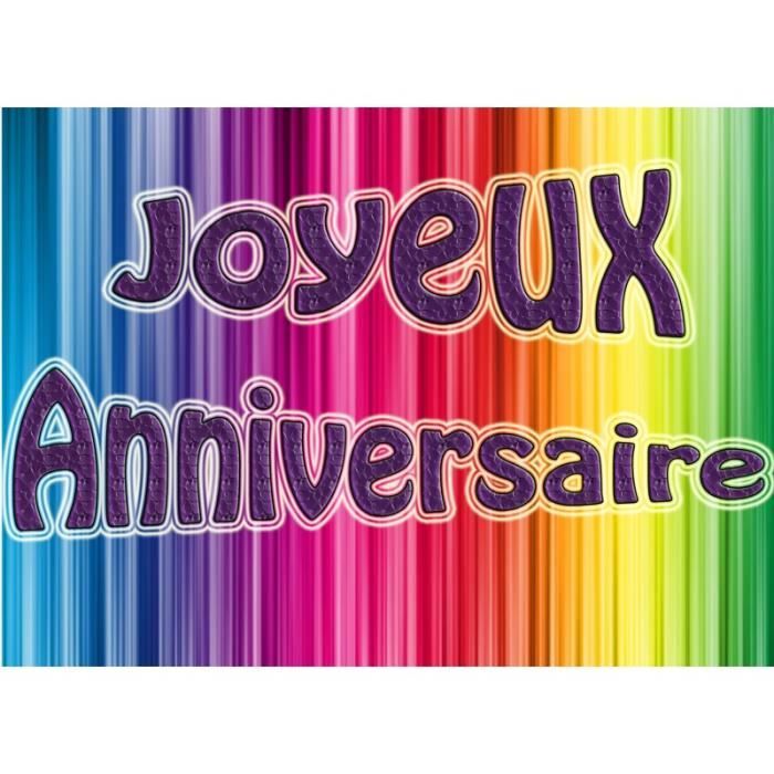 Feuille De Sucre Joyeux Anniversaire Cdiscount Maison