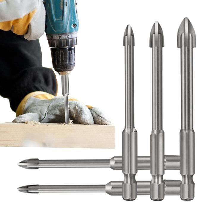 Lot De 5 Forets à Porcelaine SDS Plus Pour Carrelage Et Pierre - Diamètres 6-12mm