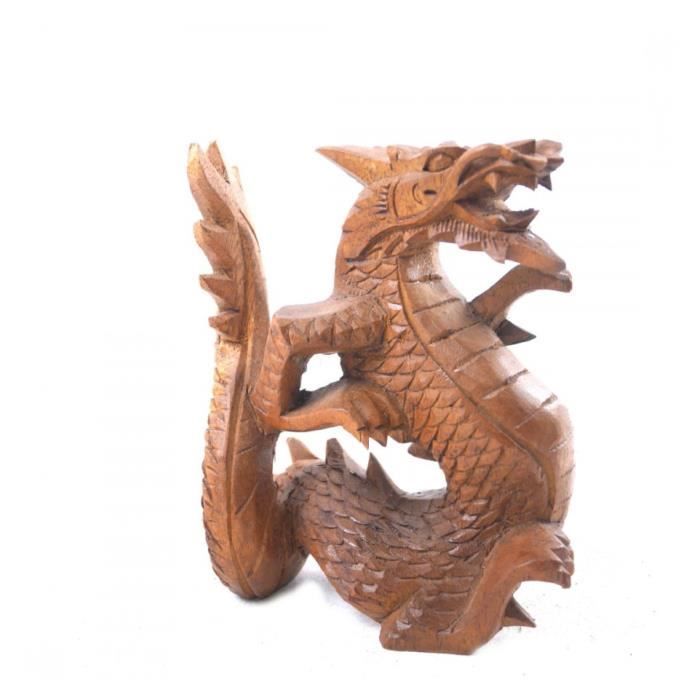 Décoration dragon XL en bois - Fait main avec ♥︎