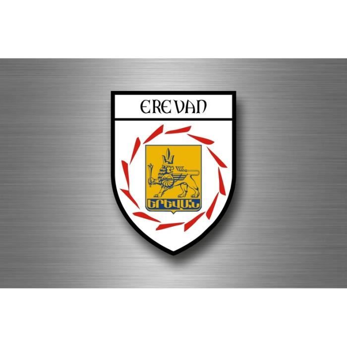 Autocollant Sticker Adhesif Drapeau Blason Ville Souvenir Erevan Armenie Achat Vente Decoration Vehicule R5170 Blason Erevan B Cdiscount