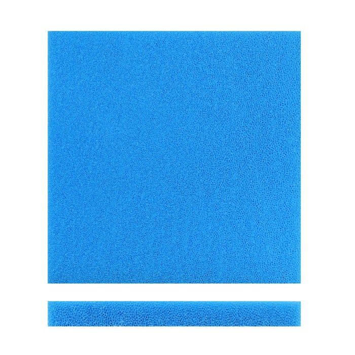 WILTEC  - Tapis japonais filtrant - 50 x 50 x 3 cm / 10 ppi - grossier - Filtre de Bassin et d'Aquarium pour Filtration Eau hmf - couleur Bleue