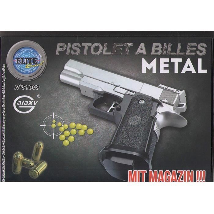 Pistolet à Billes Elite plastique 22 cm