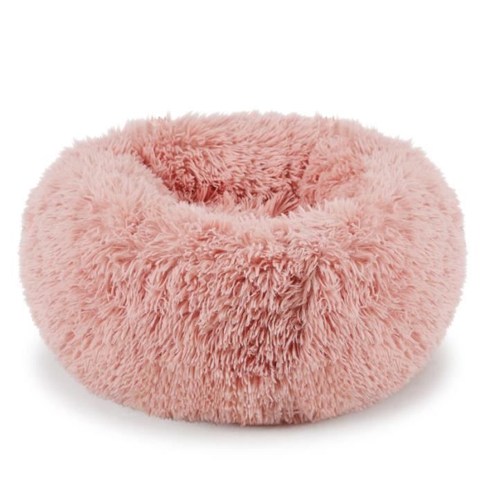 Lit En Peluche Douce Rose Pour Chien Chat F 40cm Lit De Maison Coussin D Interieur Sac De Couchage Chaud Hiver Pour Animaux Achat Vente Corbeille Coussin Lit En Peluche