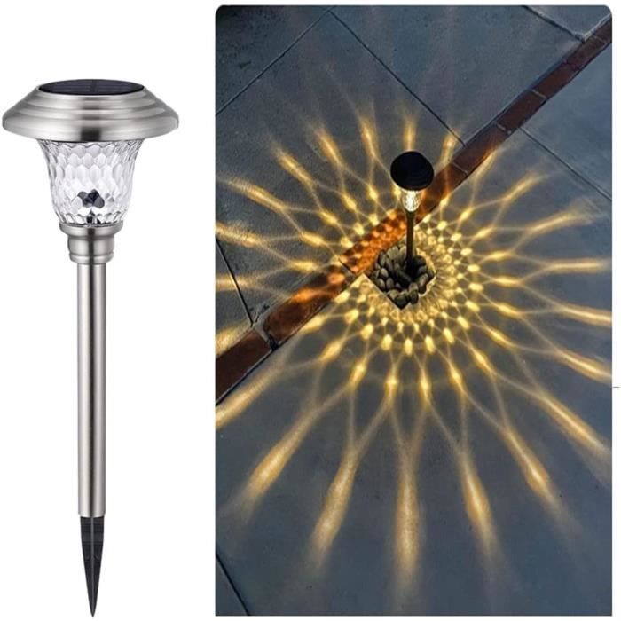 12 Lampes Solaires De Jardin LED - Éclairage Extérieur Étanche IP65 Pour Allées Et Pelouse (Blanc Froid)