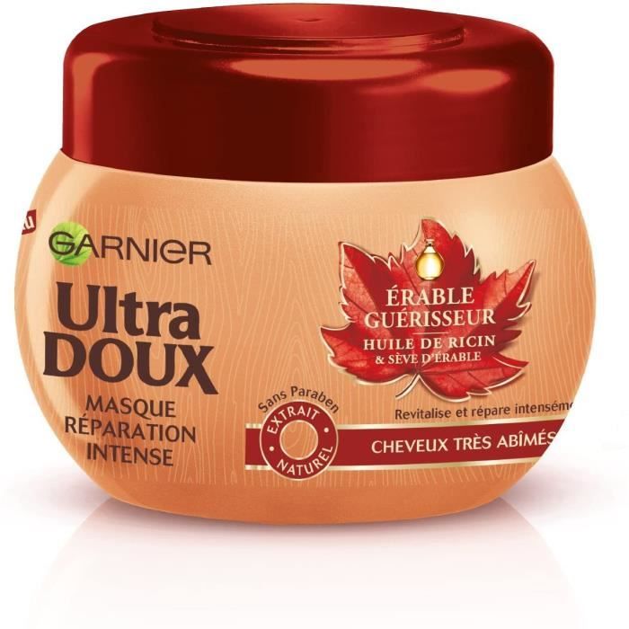 Soins Des Cheveux Garnier Ultra Doux Masque Reparation Intense Erable Guerisseur Lot De 4 147545 Achat Vente Masque Soin Capillaire Soins Des Cheveux Garnier Cdiscount