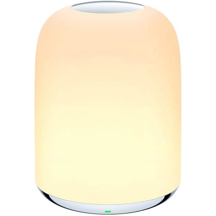 7 couleurs nouvelle lampe de chevet rechargeable table de veilleuse blanche c DE
