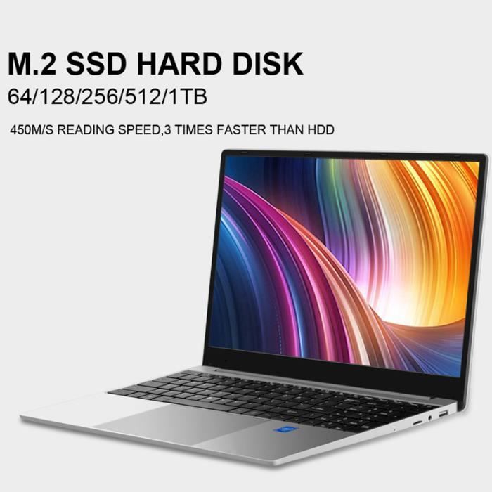 15.6inch Ultrabook Ordinateur portable 8+512G