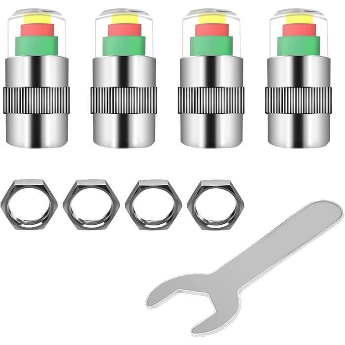 Bouchons Valve Alliage Aluminium Rouge Lot 8 Bouchons Valve Pneu Aluminium Rouge - Universel Voiture Moto Vélo Décoration Valve Rouge