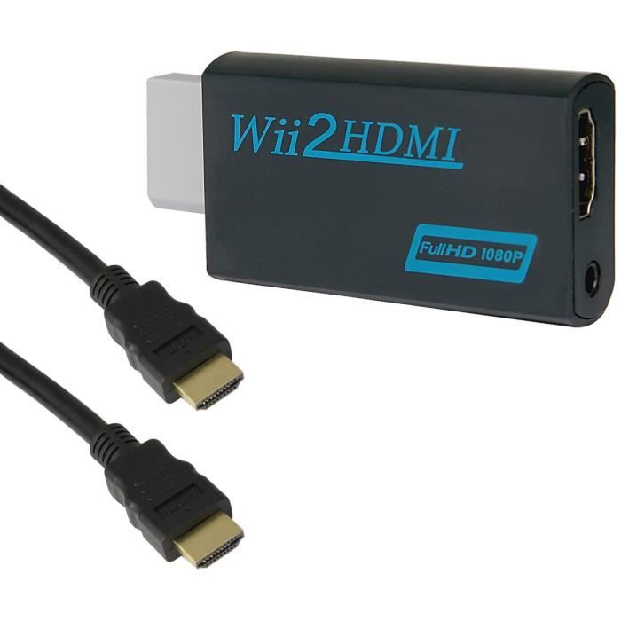 Goldoars Adaptateur Wii vers HDMI Wii Hdmi Adaptateur