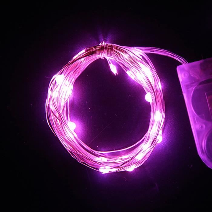 1M 10LED Rose Guirlande lumineuse Led féerique en fil de cuivre, 1-2-5-10M,  lampe'extérieur pour vacances, dé