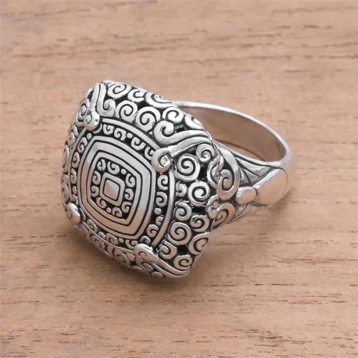 Couleur Argent Couleur taille 12 Bague boheme Vintage pour femmes bijoux retro Motif Floral tourbillon fia Achat Vente bracelet gourmette Couleur Argent Couleur taille Mixte Argent Neuf Cd