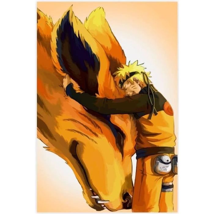 Poster sur toile Anime Naruto Kyuubi Kurama pour décoration de