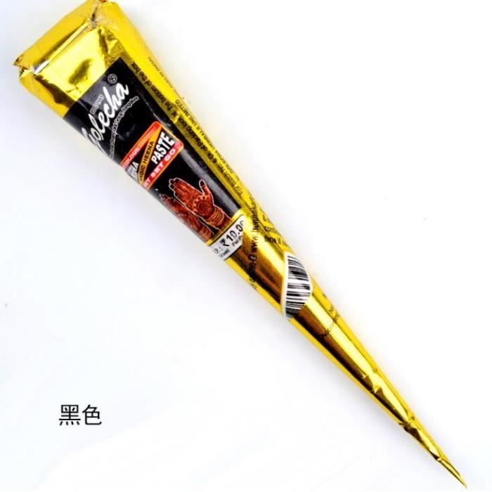 1x Golecha Henné Pâte 20g Cône Noir Déco Bricolage