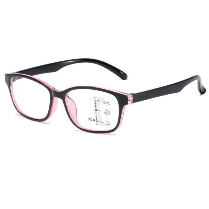 Bleu rouge - Dioptrie +1,00 - Lunettes de lecture multifocales unisexes ...